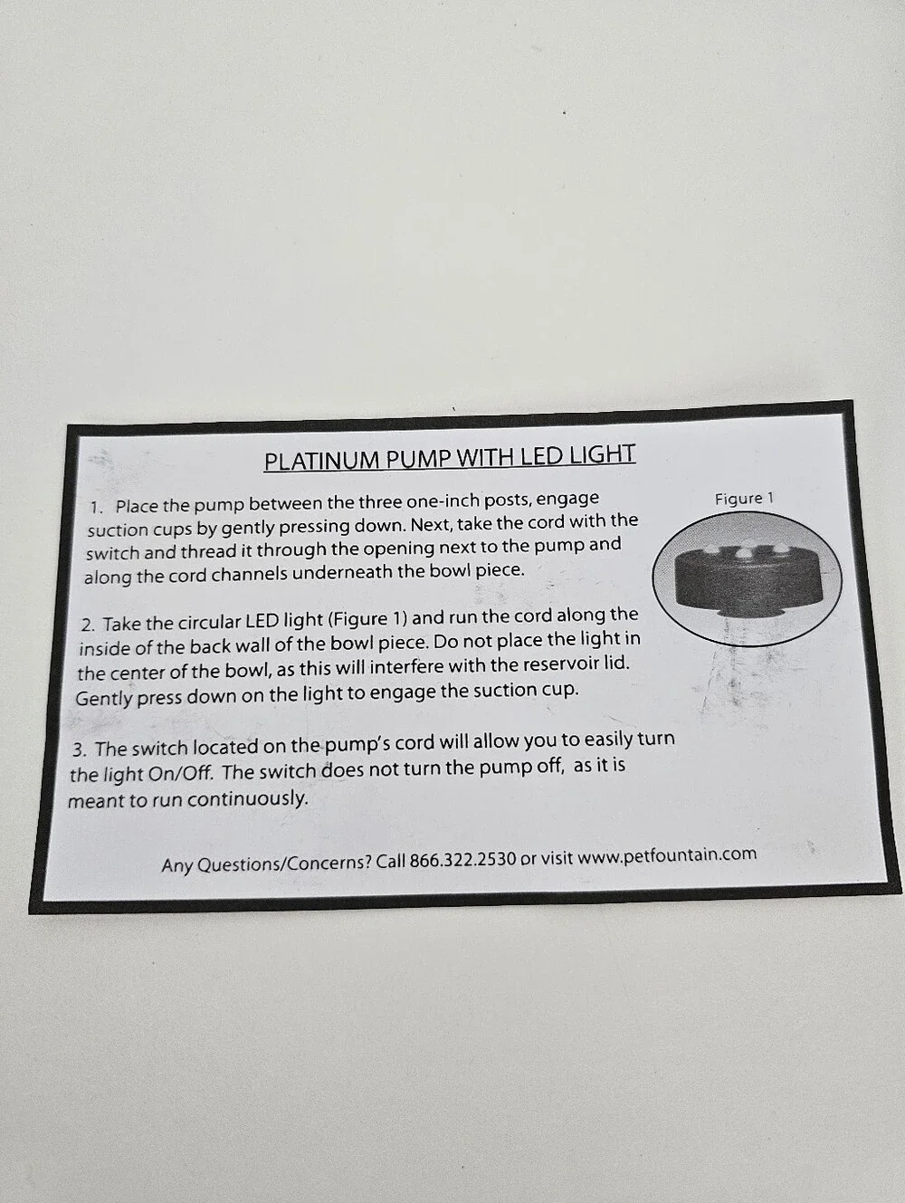 PetSafe Black Bulk Pump LED Light Platinum Pump With Power Cord (PAC00-13112)